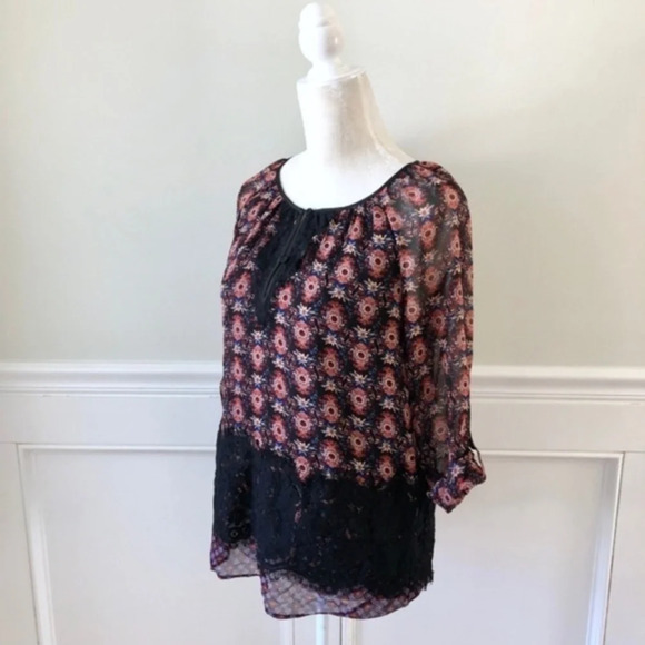 Stitch Fix Daniel Rainn Floral Lace Blouse NWT S - Picture 6 of 6